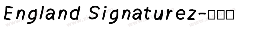 England Signaturez字体转换